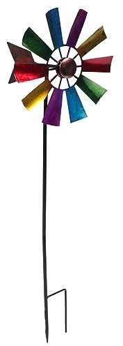 TOVINANNA Rotatory Windmill Garden Decor Pinwheel Ornament for Courtyard Lawn Outdoor Spaces Beautifully Crafted