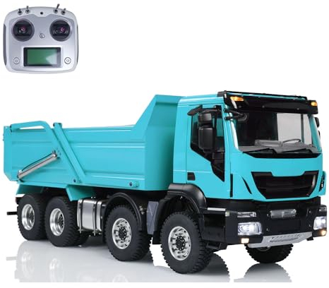 wheelfun 1/14 Maßstab 8x4 Metall-Hydraulik-RC Kipplaster LKW Kippbare Abdeckung Ferngesteuertes Kipper Auto RC Hobby Modelle