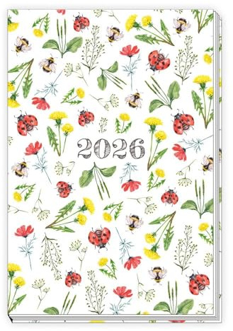 Trötsch Taschenkalender A6 Marienkäfer 2026: Wochenkalender