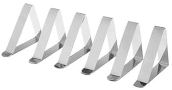 Bordduk Clips Picnic Bordduk Hållare Clip, Dukklämmor i rostfritt stål, silver, 6x5,3x1,2 cm, 6- eller 12-pack