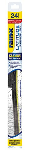 Rain-X 5079280-2 Latitude 2-In-1 Water Repellent Wiper Blades, 24 Inch Windshield Wipers (Pack Of 1), Automotive Replacement Windshield Wiper Blades With Patented Water Repellency Formula