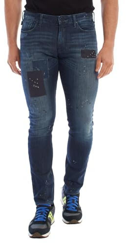 Emporio Armani,Jeans Uomo,Cinque Tasche,Denim Blu,98% Cotone 2% Elastan (31)