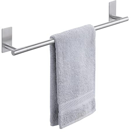 KES Toalleros de Baño Adhesiva Barra de Toalla sin Taladro Toallero Barra Acero Inoxidable SUS304 Acabado Cepillado, BTH7300S60-2