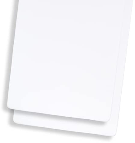 Snuz Pack of 2 SnuzKot Junior Bed Fitted Sheets - Breathable Jersey Cotton Bed Sheets for SnuzKot Cot and Extended Junior Bed - White