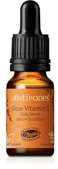 Antipodes Glow Vitamin C Serum - Light-Wear Gel To Brighten Skin - Hyaluronsäure Serum - Hautpflege für strahlende Haut - trockene Haut & fettige Haut - 10ml