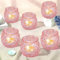 12 portavelas de cristal para velas de té, portavelas votivos azules para centro de mesa, boda, decoración del hogar (rosa)