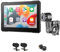 INTERPHONE SYNC70 Carplay - Pantalla para Moto Apple y Android – Pantalla de 7 Pulgadas WiFi y Bluetooth con detección de ángulo Muerto y cámaras duales – Pantalla Carplay con Soporte QUIKLOX, IP66