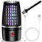 Lampara Antimosquitos - 4000V Mata Mosquitos Antimosquitos Electrico, Lámpara Antimosquitos Electrico Exterior Interior, Mozz Guard, Zapper Pro Atrapa Mosquitos Con Carga USB y luz LED 2 en 1