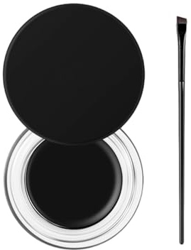 Waterproof Black Gel Eyeliner | High Pigment Smudge & Clump-Free Dual Use for Eyes & Brows | Sensitive Eyes Safe Long Lasting & Sweat Proof