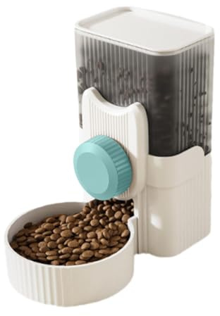 Distributore automatico di cibo per gabbie - Dispenser automatico per gatti e acqua, di ricarica automatica per animali domestici, cani, gatti, conigli, cincillà, ricci, furetti