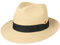 Mayser Albenga Panama Bogarthut Panamahut Strohhut Sommerhut Sonnenhut Herren - Made in The EU mit Ripsband, Ripsband Frühling-Sommer - 58 cm Natur