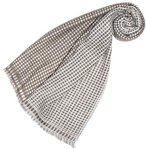 Lorenzo Cana Damen Schal 100% Kaschmir flauschig leicht Kaschmirschal Kaschmirtuch Winterschal Naturfaser naturbelassen gemustert Frauenschal 78234