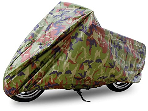 uxcell L 190T Scooter Motorcycle Cover Camouflage Outdoor Dust 86inch for Yamaha