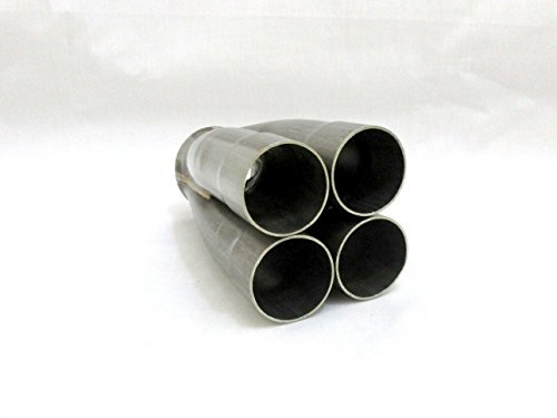 Collecteur de tuyau d'échappement 51 mm [2] en 63,5 mm [2,5] - Collecteur de tuyau d'échappement 4 en 1 en acier inoxydable