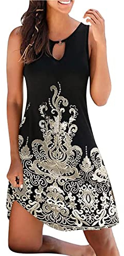Copricostume Donna Mare Vestito Senza Maniche Bikini Cover Up Abito da Spiaggia Tropical Causal Abito da Spiaggia Allentato da Donna Bikini Allentato a Manica Lunga con Scollo a V Coprire Costumi