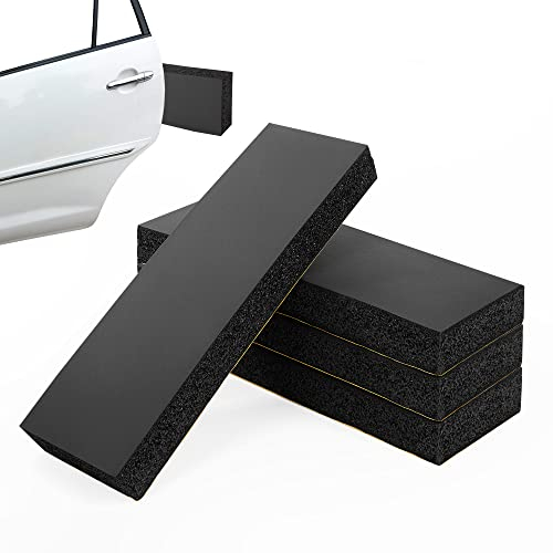 4 Stück Garagen Wandschutz Selbstklebend Türwandschutz 30x10x3cm Autotür Türkantenschoner Garagentor Kantenschutz Eva Schaumstoff für Autotüren, Garagenwände und Parkplatz (Schwarz)