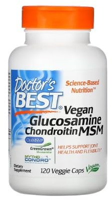 Doctor's Best Glucosamina Vegana + Condroitina + MSM, 120 cápsulas vegetarianas