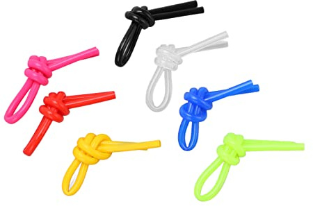 Saluaqui Set di Nodi Antivibranti per Racchetta da Tennis con Elasticità Superiore con Silicone Ammortizzante per Corde della Racchetta - 7 Colori Vivaci - Accessorio Durevole per