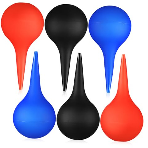 SOPOTUTU Bola Bulbo Auricular de Goma 6 Unidades 60ml Succión Antideslizante para Lavado de Oídos Eliminación de Cerumen Cuidado del Oído Uso Doméstico para Niños Adultos y Mascotas