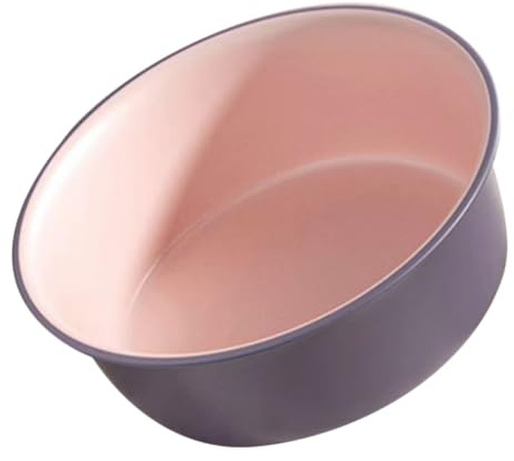 SHERCHPRY Lavabo Rond en Plastique Épais 2 Tons Rose Violet Bassin Moyen pour Nettoyage Visage et Bain de Pieds, Lavabo de Salon Polyvalent et Bac de Lavage pour Usage Domestique