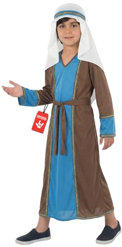 fun shack St Joseph Costume for Kids, Boys Shepherd Costume, Christmas Costumes for Kids, Boys Nativity Costumes, X-Large