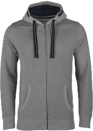 HRM Herren Jas M Kapuzenpullover, Grau-meliert, M