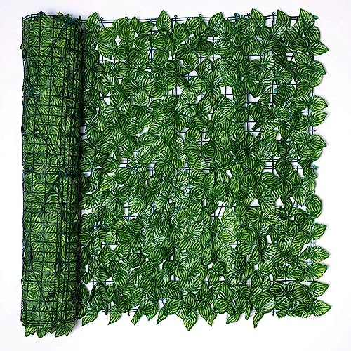 Garten Sichtschutz, Bprtcra Balkon Blätter Zäune Sichtschutz, Hecken Zaun und künstliche Efeu Blatt Dekoration (0.5x3m)