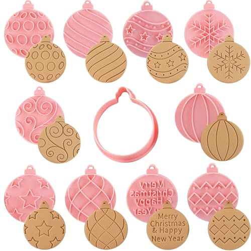 YeahBoom 10 Pezzi Formine Biscotti Natale,3D Pressable Formine per Biscotti,Tagliabiscotti 3D Natale Set,Stampi Biscotti Natalizi Plastica,Stampo Biscotti Natalizi per Decorare Biscotto Dolci Torta