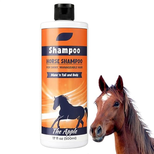 Shampoing Mane and Tail, Shampooing Horse | 500 ml de crinière nourrissante profonde et de déduisant le revitateur de démêlage - Fournitures de toilettage à cheval, nettoyant en manteau pour le nettoy