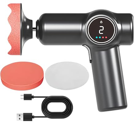 Lucidatrice per auto, lucidatrice e cera portatile, lucidatrice ad alta velocità 2 modalità per campeggio, auto, vetri, barche, camion, metallo, mobili, ceratura e dettaglio