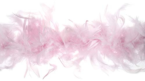 Trimits Boa en plumes de marabout, Rose, 1,8 metre x 12 cm