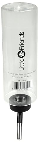 Little Friends 500ml Small Animal Drinking Bottle - Rabbit, Hamster, Mouse, Rat, Guniea Pig, Rodent Water Dispenser