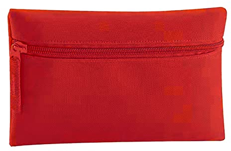 Quadra Classic Zip Up Pencil Case (One Size) (Classic Red)