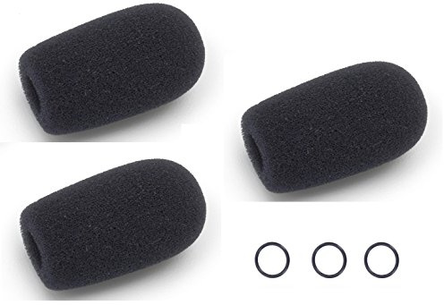 Three (3) Replacement windscreen for Bose/David Clark/Lightspeed/Crystal Mic