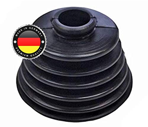 WS · SYSTEM 1x Universal Faltenbalg aus Gummi – 1 Stk flexible & dehnbare Achsmanschette MADE IN GERMANY aus hochwertigem PVC – Schelle in Größe: L 56mm-79mm Ø 13-52mm
