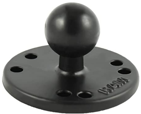 RAM Mounts Basisplatte rund - B-Kugel (1 Zoll), Platten-Durchmesser 63,5 mm, AMPS-Lochraster