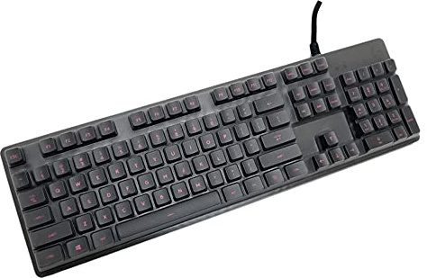 CASEDAO Copertura per tastiera meccanica Logitech G213/G610/G810/G512 SE/G512/G413, protezione in silicone trasparente