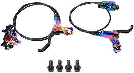 Akozon Forward Direction Disc Brake, HB-875 Hydraulic Disc Brake for Mountain Bike Brakes Left Rear / Right Front (Colourful) Brake Forward Brake Kit Left and Right