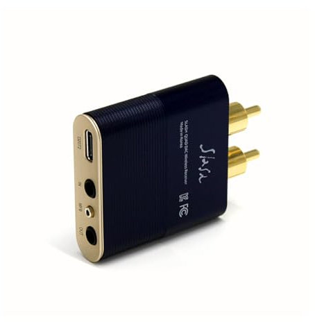 Slash6 LDAC Bluetooth DAC – aptX adaptiv/HD, USB och optisk in/ut, Hi-Res Audio, HörlursAmp, Kompakt trådlös adapter för hemstereo och vintage förstärkare