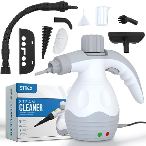 Strex Nettoyeur Vapeur Extra Puissant - 1200W 4bar - Défroisseur vapeur multifonction tout-en-un