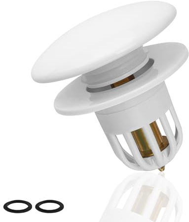 SRJQXH Abflussstopfen Waschbecken, Waschbeckenstöpsel Pop Up, Stopfen Waschbecken, Universal Abflussstöpsel, für Küchenspüle, Badezimmerwaschbecken und Wäschewanne