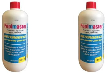 New Plast 2963 - Detergente per la Pulizia della Vasca Piscina, Flacone 1 lt (Confezione da 2)