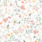 VaryPaper Self Adhesive Floral Wallpaper Leaf Contact Paper 44.5cmx200cm White Sticky Back Plastic Vinyl Wrap for Furniture Flower Patterned Wallpaper for Bedroom Living Room Cupboard Shelf Liner