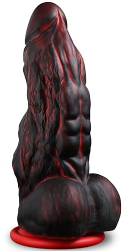 25 × 8,2 cm XXL Dildo Gigante Realistico con 2 Grande Nodie Protuberanze