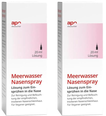 Befeuchtendes Meerwasser Nasenspray von apodiscounter 2x20 ml