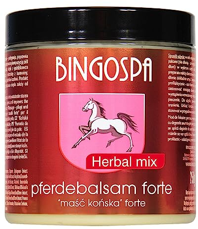 Wärmender Pferdebalsam mit Kräutermix für Körperpflege und Massage 250g BINGOSPA