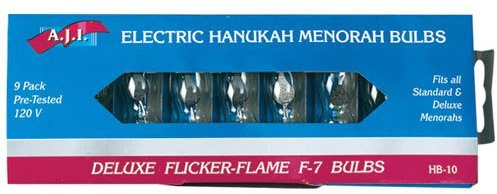 Chanukah Electric Menorah Flickering Light Replacement Bulbs