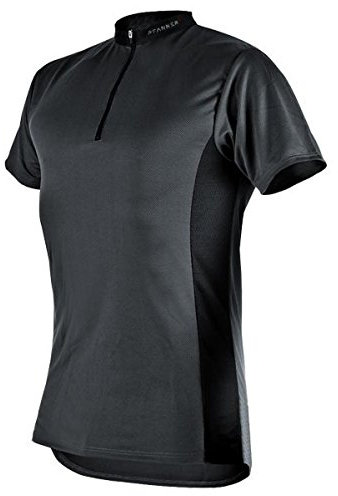 Pfanner T-shirt fonctionnel à manches courtes et col zippé - Gris - Medium