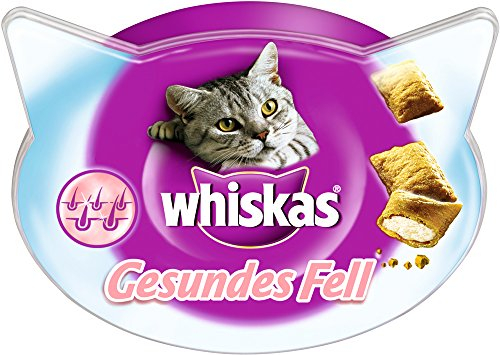 Whiskas Gesundes Fell Katzensnacks, 8 Packungen (8 x 50 g)