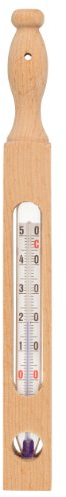 Badethermometer aus Buchenholz, Natur pur!